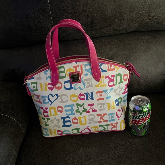 Dooney & Bourke Zip Zip Doodle Rainbow Satchel - Picture 15 of 16